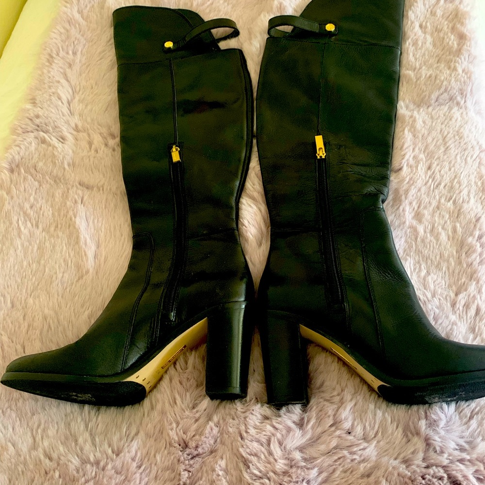 Beautiful leather boots , used one time .
